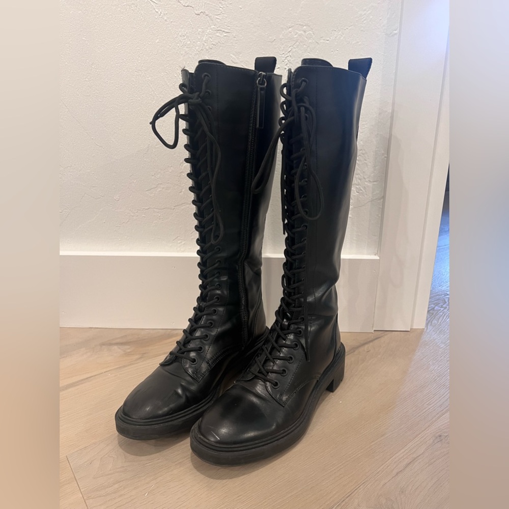 Black Zara boots
